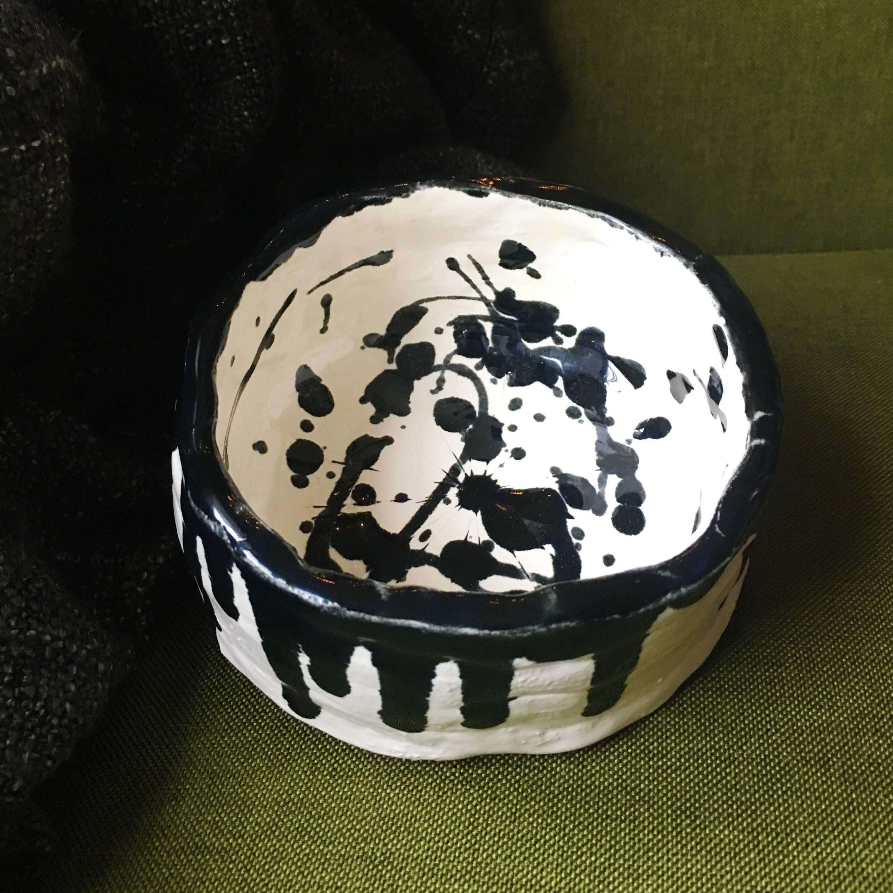 Ink blot bowl side enithingimake