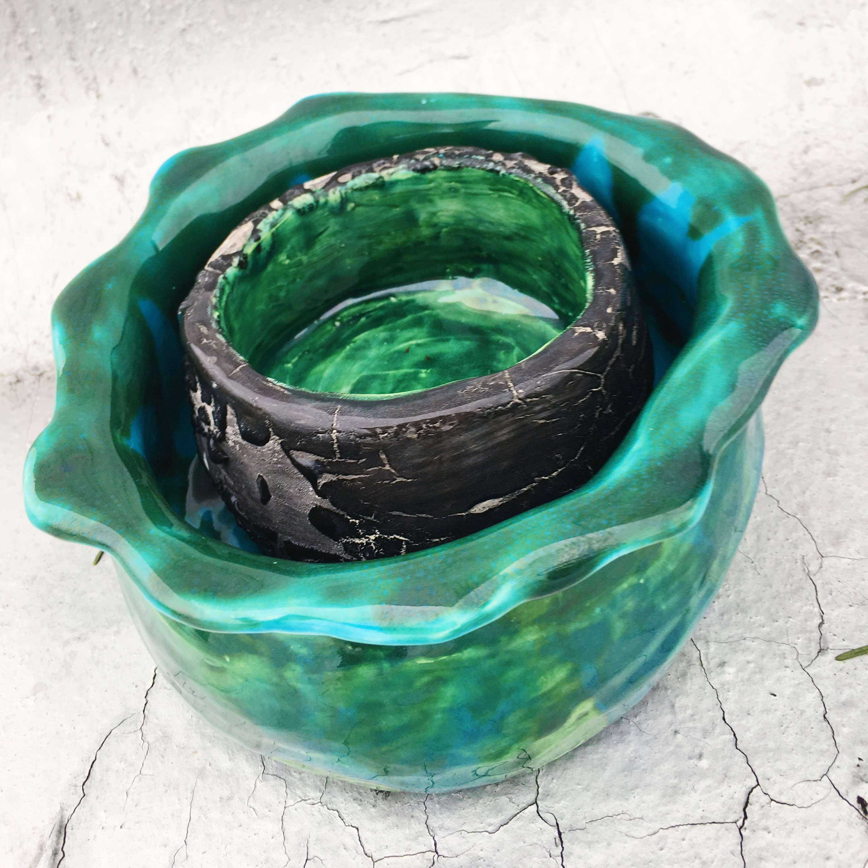 dragon and lillypad bowl enithingimake