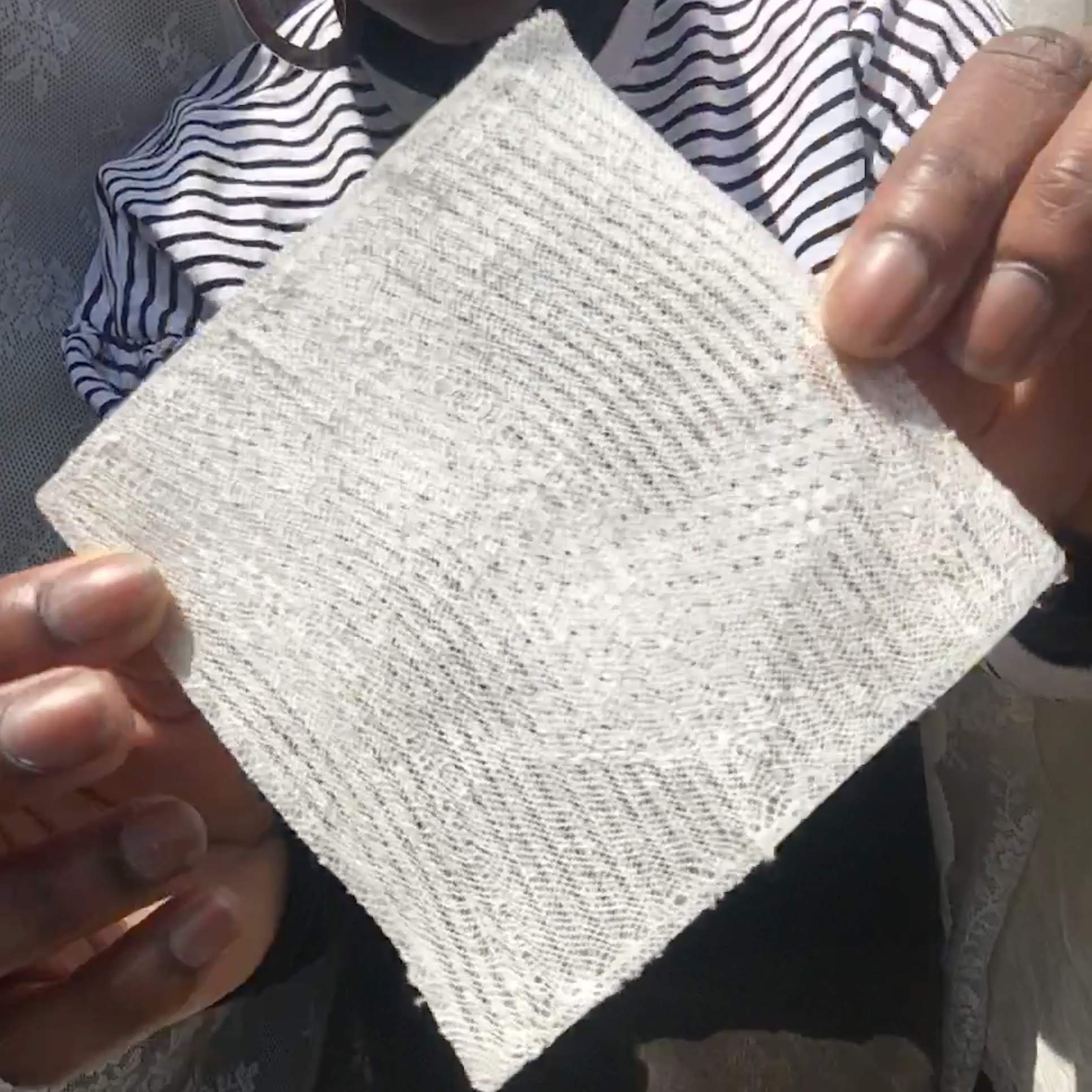 back cheese cloth and 3d print filament