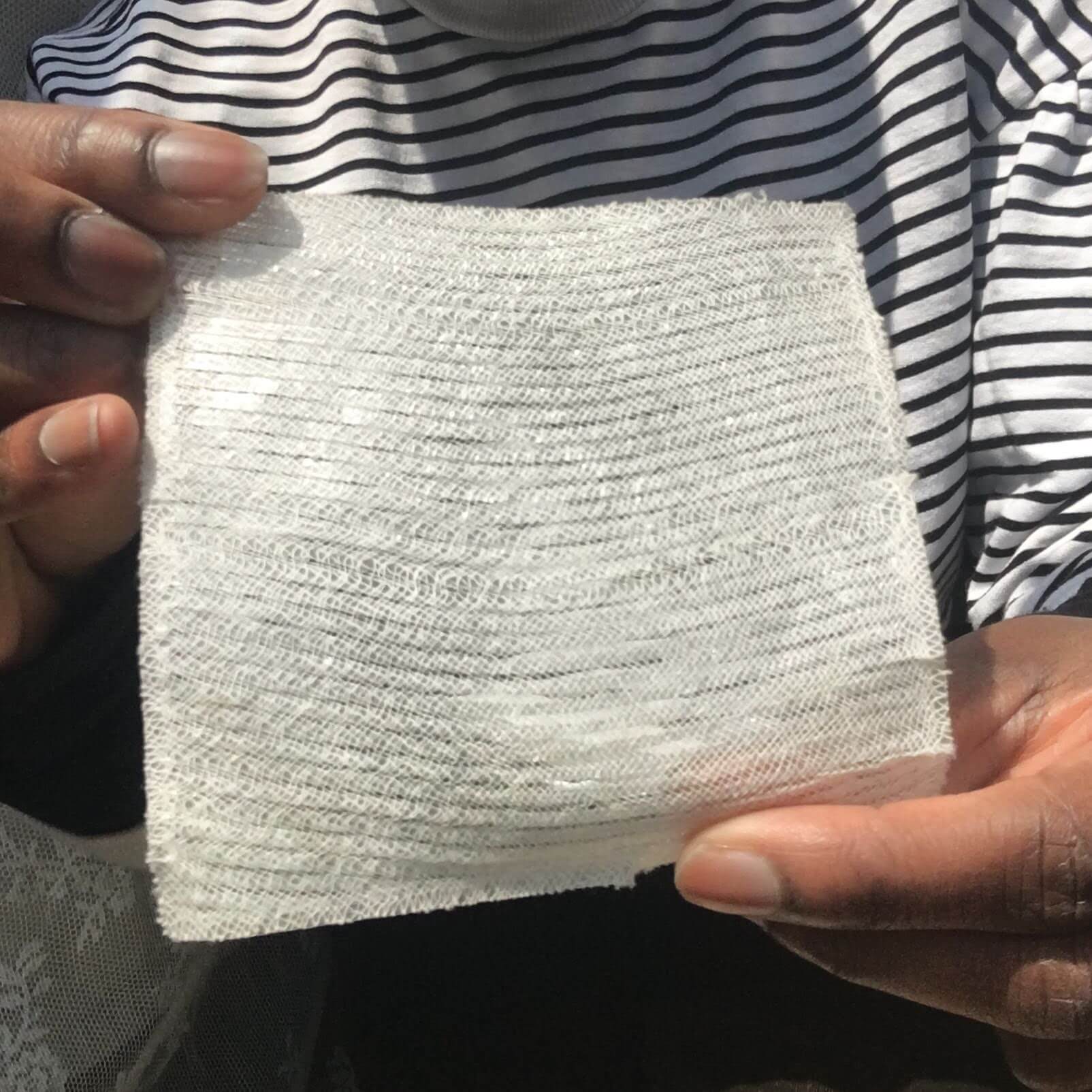 Front cheese cloth and 3d print filament